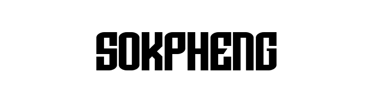 SOKPHENG Archery Black Rounded Font