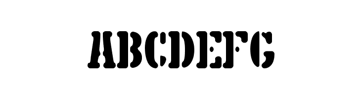 5TH AVENUE STENCIL  Free Fonts Download