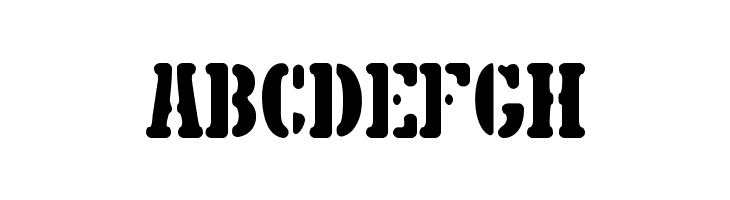 5TH AVENUE STENCIL  Free Fonts Download