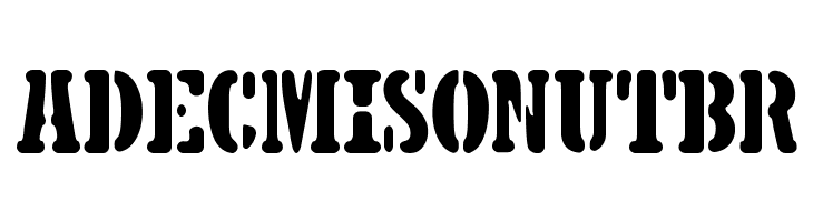 5TH AVENUE STENCIL  Free Fonts Download