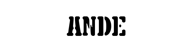 5TH AVENUE STENCIL  Free Fonts Download