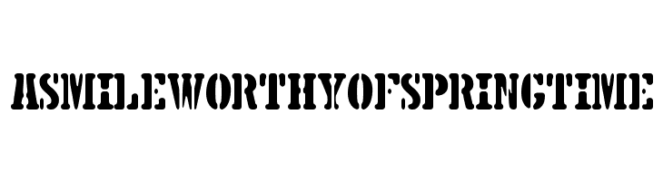 5TH AVENUE STENCIL  Free Fonts Download