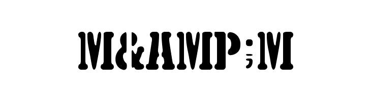 5TH AVENUE STENCIL  Free Fonts Download