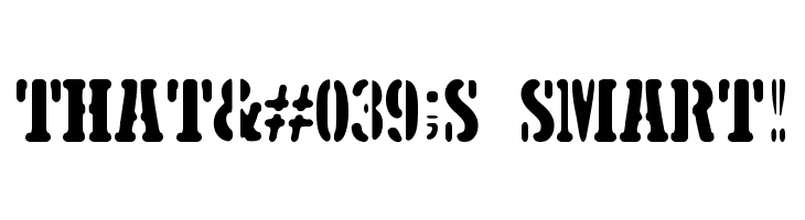 5TH AVENUE STENCIL  Free Fonts Download