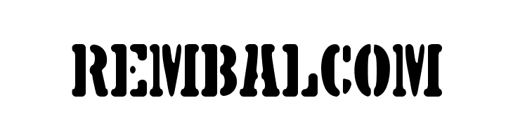 5TH AVENUE STENCIL  Free Fonts Download