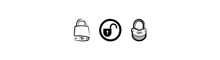 Lock  Free Fonts Download
