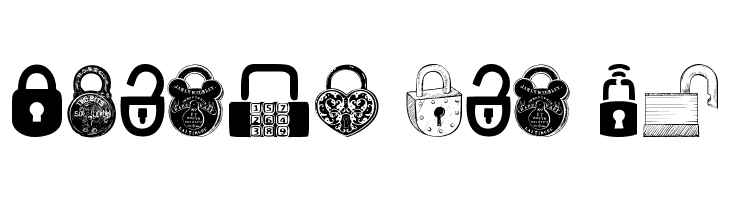 Lock  Free Fonts Download