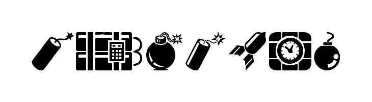 Bomb!  Free Fonts Download