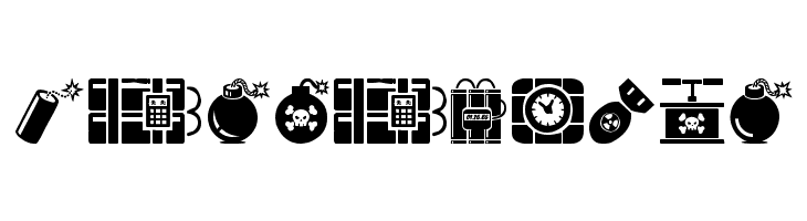 Bomb!  Free Fonts Download