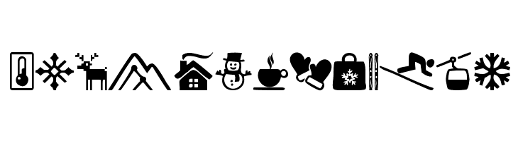 Winter Icons  Free Fonts Download