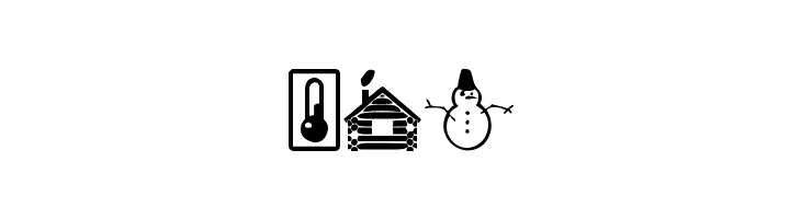 Winter Icons  Free Fonts Download