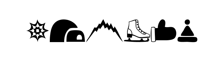 Winter Icons  Free Fonts Download