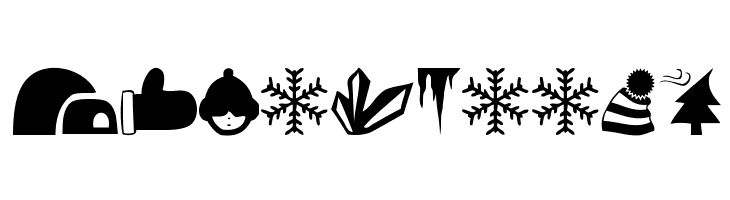 Winter Icons  Free Fonts Download