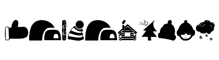 Winter Icons  Free Fonts Download