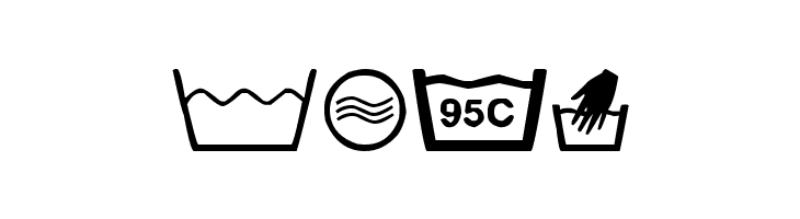 wash care  Free Fonts Download