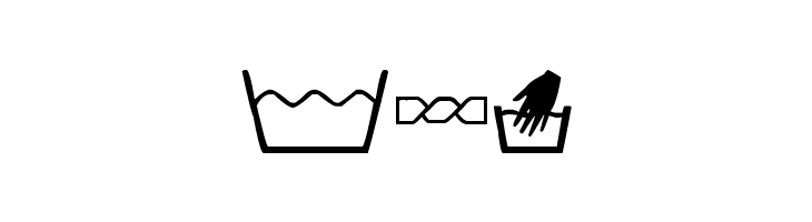 wash care  Free Fonts Download