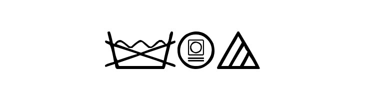 wash care  Free Fonts Download