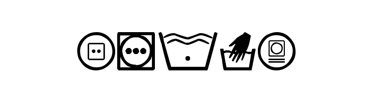 wash care  Free Fonts Download