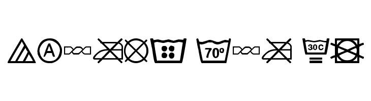 wash care  Free Fonts Download