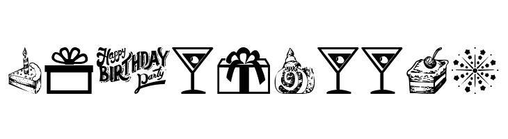 Happy Birthday  Free Fonts Download