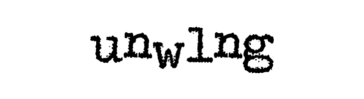 unwlng Maquina de Escribir Font