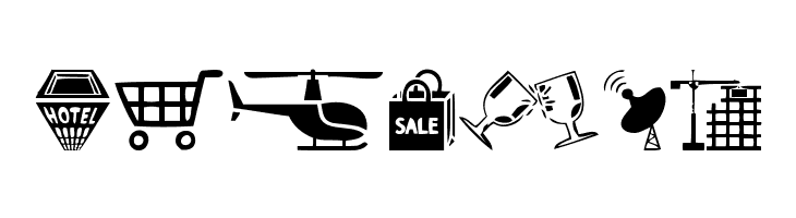 City Icons  Free Fonts Download