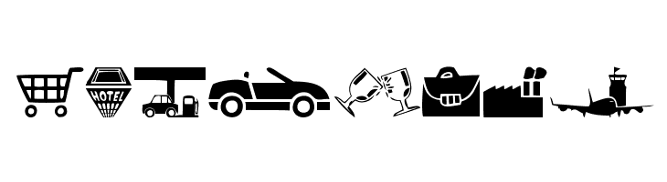 City Icons  Free Fonts Download