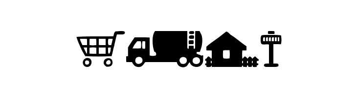 City Icons  Free Fonts Download