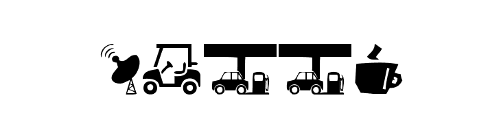 City Icons  Free Fonts Download