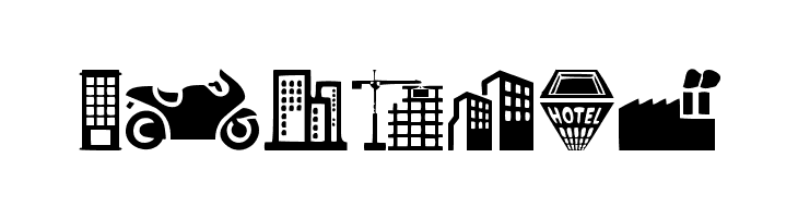 City Icons  Free Fonts Download