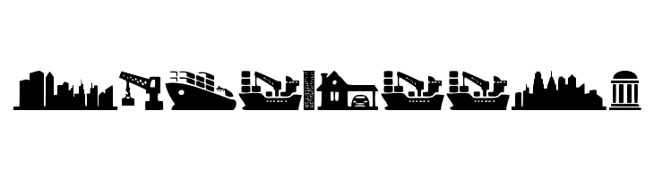City Icons  Free Fonts Download