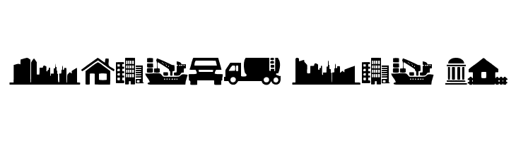 City Icons  Free Fonts Download