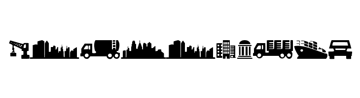 City Icons  Free Fonts Download