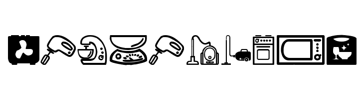 Home Appliances  Free Fonts Download