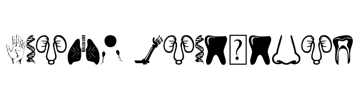 Human Anatomy  Free Fonts Download