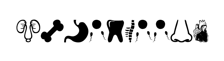 Human Anatomy  Free Fonts Download