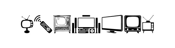 T.V.  Free Fonts Download