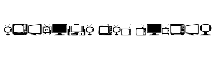 T.V.  Free Fonts Download