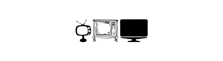 T.V.  Free Fonts Download