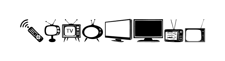 T.V.  Free Fonts Download