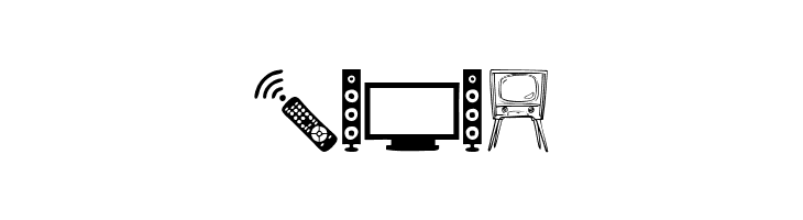 T.V.  Free Fonts Download