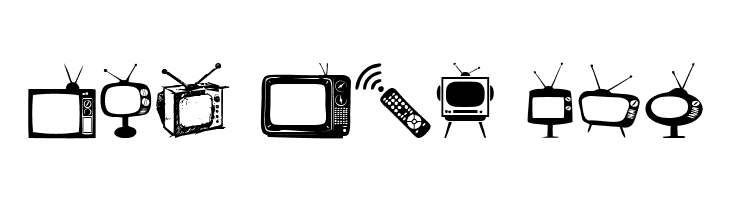 T.V.  Free Fonts Download