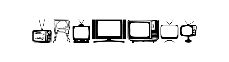 T.V.  Free Fonts Download