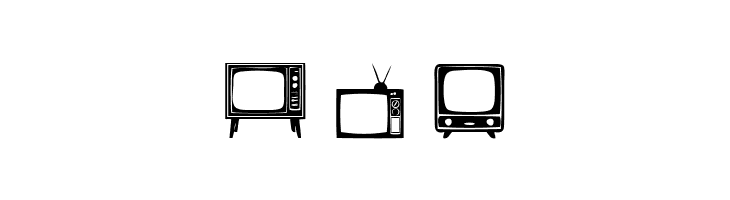 T.V.  Free Fonts Download