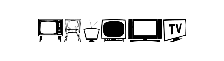 T.V.  Free Fonts Download