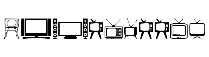 T.V.  Free Fonts Download