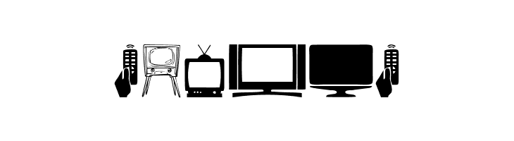 T.V.  Free Fonts Download