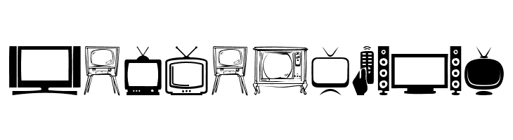 T.V.  Free Fonts Download