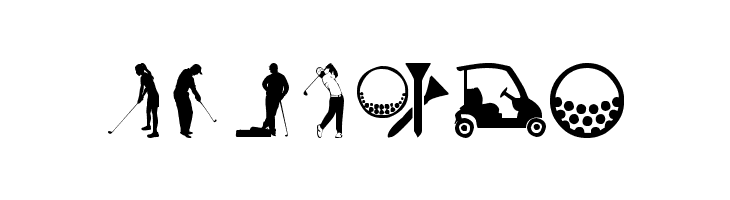 Golf Icons  Free Fonts Download