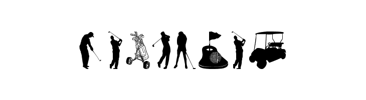 Golf Icons  Free Fonts Download